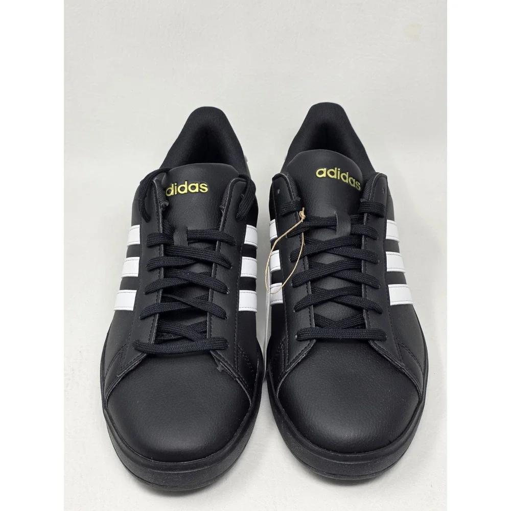 Adidas Grand Court 2.0 Size 11.5 Mens Black White Athletic Shoes JR0546 New